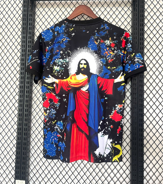 Concept Brésil Christ Rouge-Bleu