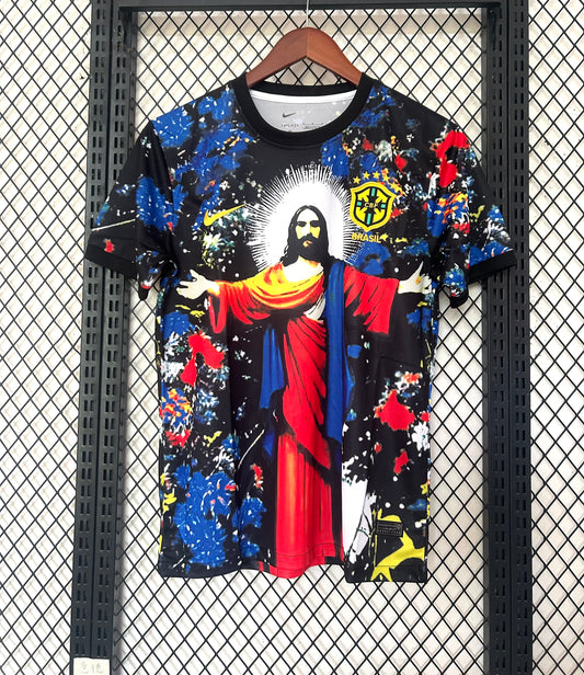 Concept Brésil Christ Rouge-Bleu
