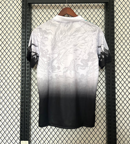 Concept Réal Dragon Bleu-Noir col