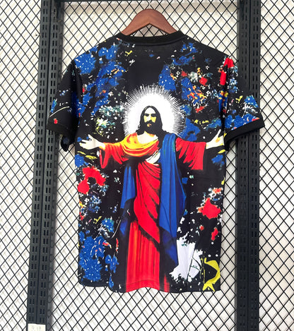 Concept Brésil Christ Rouge-Bleu